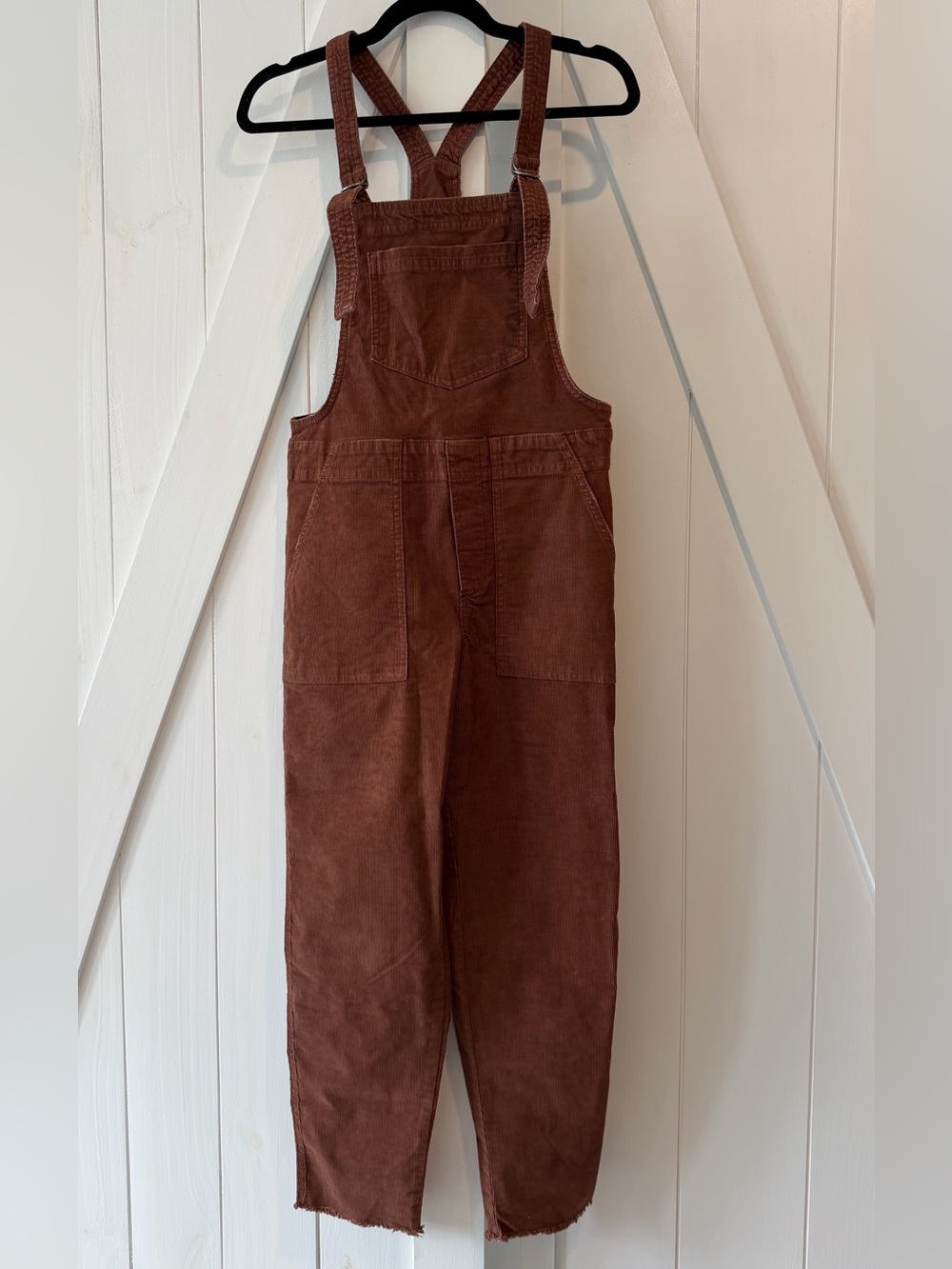 Aerie Brown Corduroy Overalls XS Adjustable Straps
